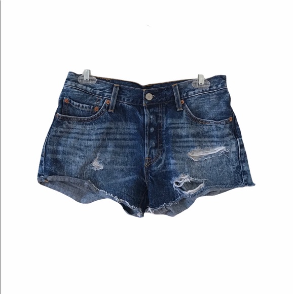 Levi's 501 distressed jean shorts 28 waist - Picture 1 of 12